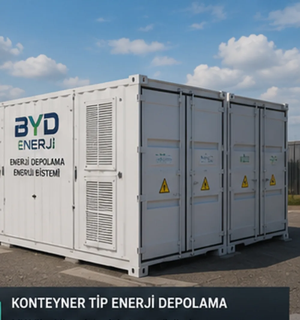 Konteyner tip enerji depolama sistemi konsept görseli