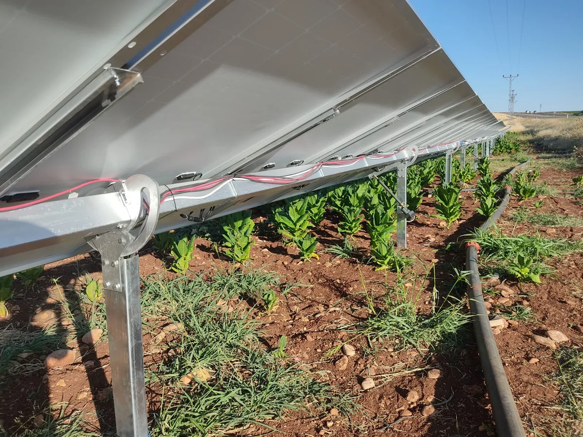 GES panel altı galvanizli çelik konstrüksiyon detay uygulaması